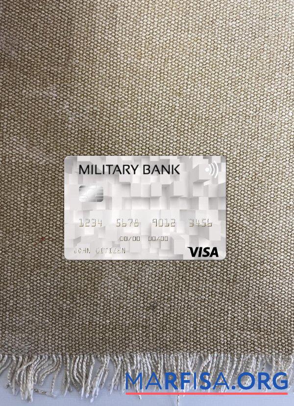 Blank Australia Australian Military Bank visa card photolook front real example